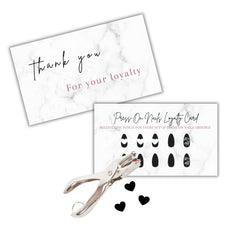 Boutique Marketing LLC loyalty card 2x3.5-inch front and back for professional presentation