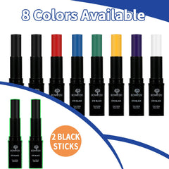 Bowitzki face paint stick waterproof for long-lasting game-day coverage