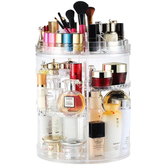Boxalls makeup organizer 8-layer front view keeps cosmetics neatly accessible