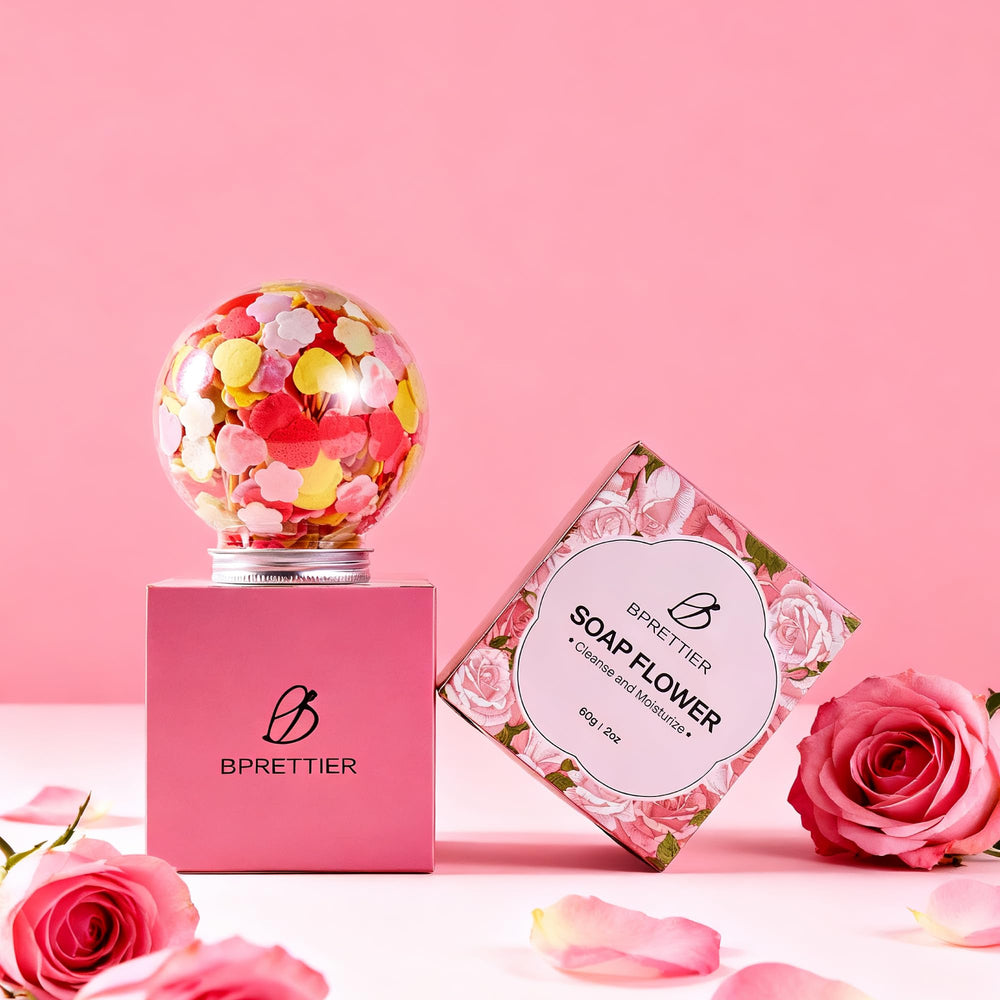 BPRETTIER gift box soap flowers ready for gifting and spa nights.