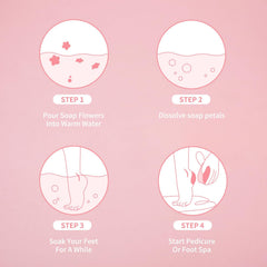BPrettier soft foam in the pedicure bowl enhances cleansing