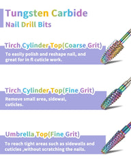 BQAN bits designed for reshaping and carving builder gel nails