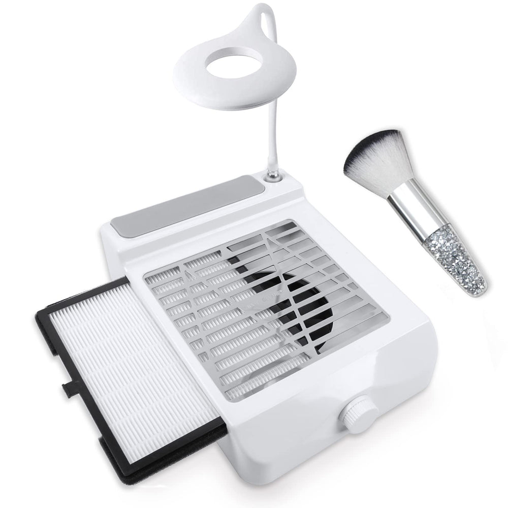 BQAN nail dust collector 60w demonstrates strong suction for a cleaner workspace.