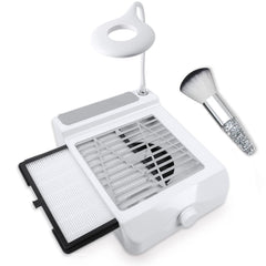 BQAN nail dust collector 60w demonstrates strong suction for a cleaner workspace.