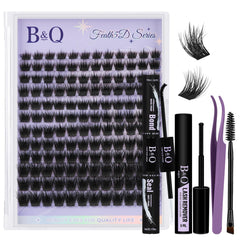 B&Qaugen Feath5D lash clusters create voluminous wisps with feather-light comfort.