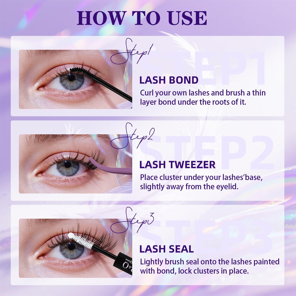 B&Qaugen lash brush helps separate and blend clusters for a polished finish.
