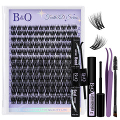 B&Qaugen Feath5D lash clusters offer fluffy texture for dramatic eyes.