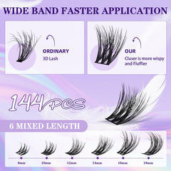 B&Qaugen Feath5D clusters provide featherlight softness for all day wear.