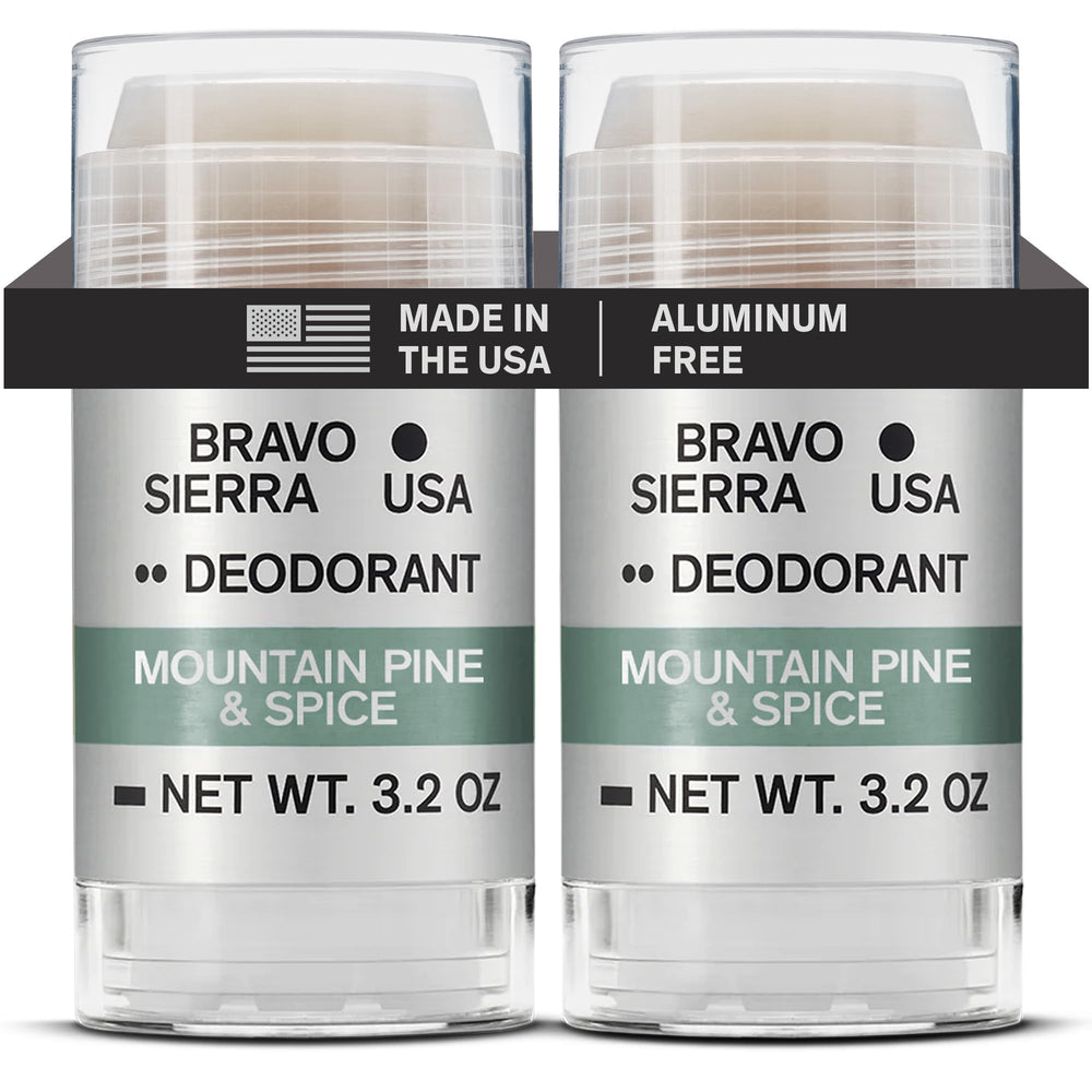 Bravo Sierra aluminum-free deodorant 2-pack for all-day freshness.