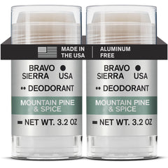 Bravo Sierra aluminum-free deodorant 2-pack for all-day freshness.