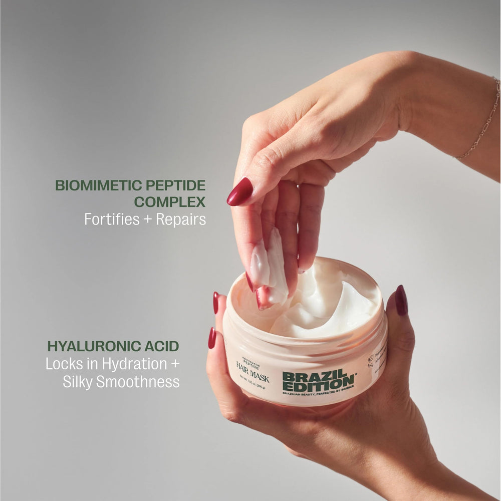 BRAZIL EDITION combines murumuru and babassu butters for frizz control and softness.