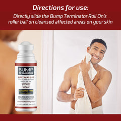 BREEJ Bump Terminator back-of-head treatment for razor bump reduction.