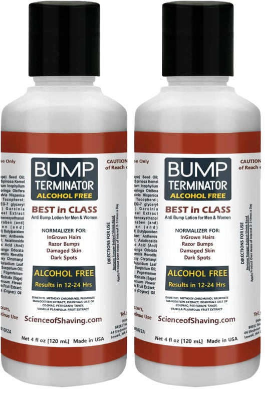 BREEJ Bump Terminator bottle, 4 oz, for smoother, bump-free skin