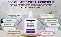 BREEJ Bump Terminator lotion in hand for easy glide and comfort.