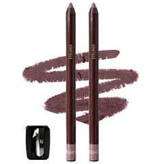 Brenqe Plum Gel Eyeliner 2pc packaging highlights dual pencils for quick, defined looks.