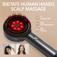 Breo Scalp 3L with 72 massage teeth ensures even scalp contact.
