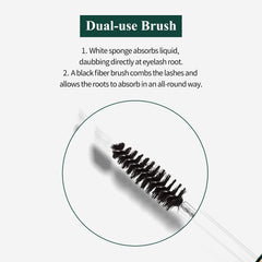 BREYLEE eyelash serum applicator wand allows clean coating.
