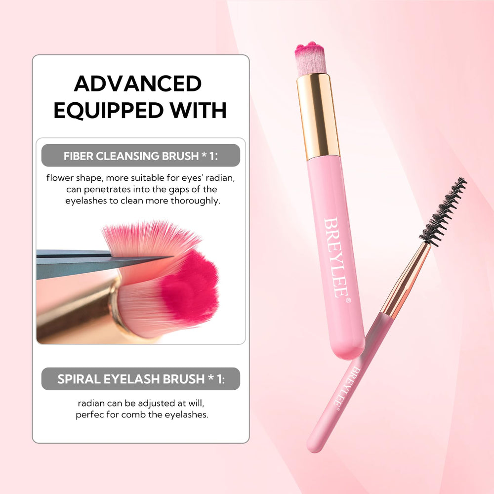 BREYLEE lash cleanser foam with mild formula for refreshing rinse