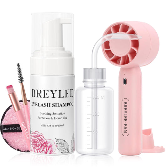 BREYLEE lash shampoo rose 100ml for gentle cleansing and oil removal
