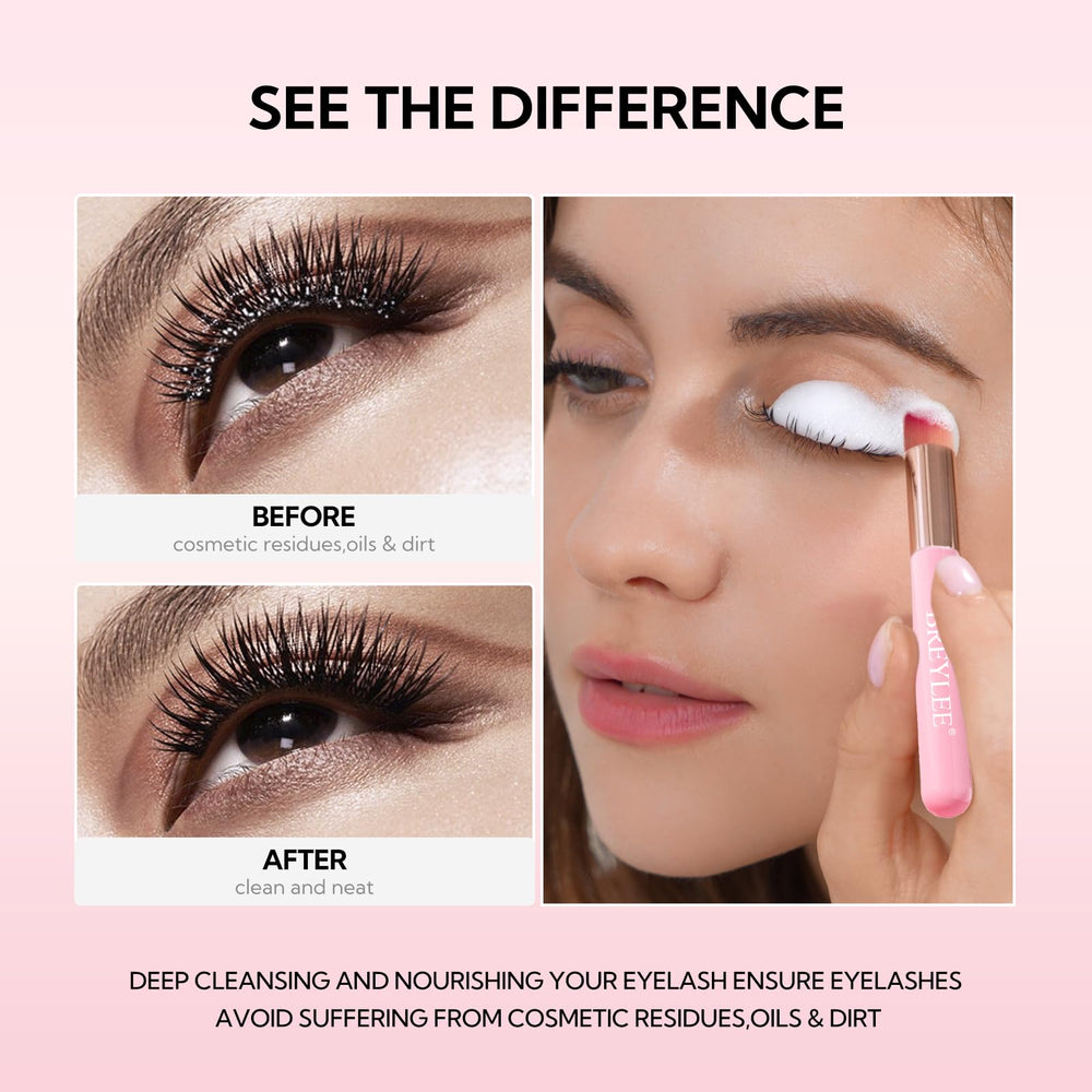 BREYLEE at-home and salon lash cleaning set for routine care