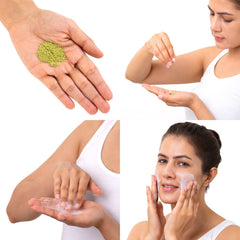 BRILLARE Real Neem Powder Facial Cleanser natural ingredients highlight neem skin support