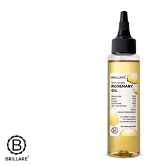 BRILLARE rosemary hair oil on hair demonstrating subtle shine and frizz control.