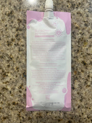 Brilliant Skin sachet pack demonstrates eco-conscious sun care routine.