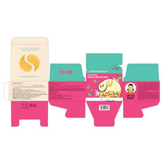 BRING GREEN gold collagen patches applied under the eyes for smooth adhesion.