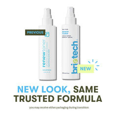 BRIOTECH Renew Toner vegan formula emphasizing gentleness.