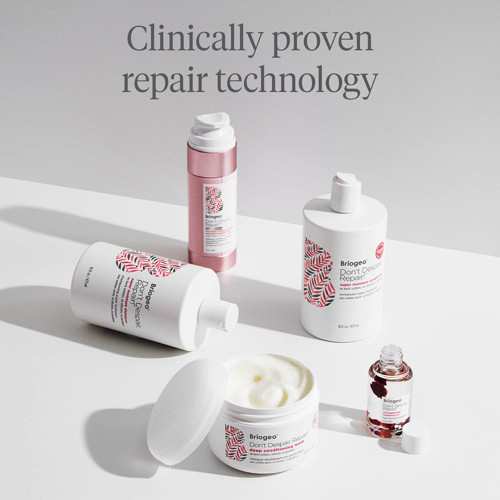 Briogeo Don't Despair, Repair! ingredient label shows 91% naturally derived content.