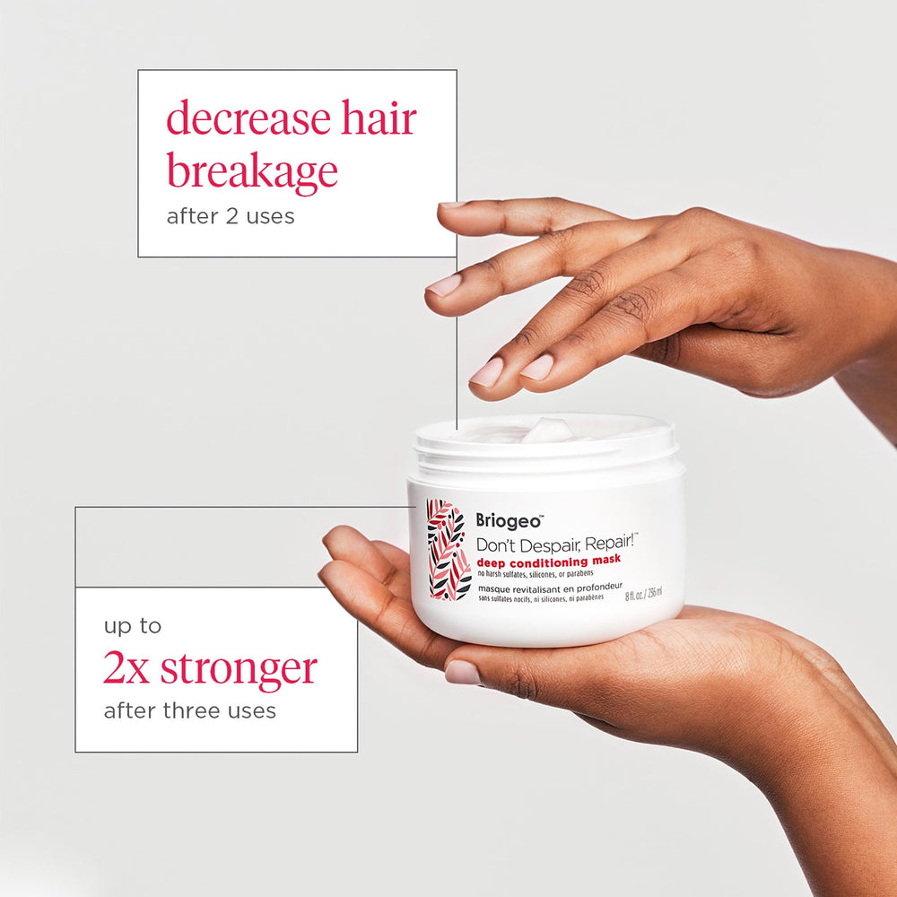 Hair after use looks smoother and more manageable with Briogeo.