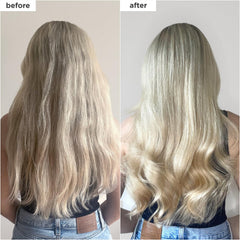 Scoop showing weekly application for dry, damaged hair with Briogeo mask