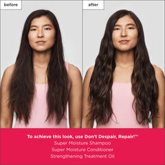 Briogeo Don't Despair, Repair! conditioner massaged into hair during use.