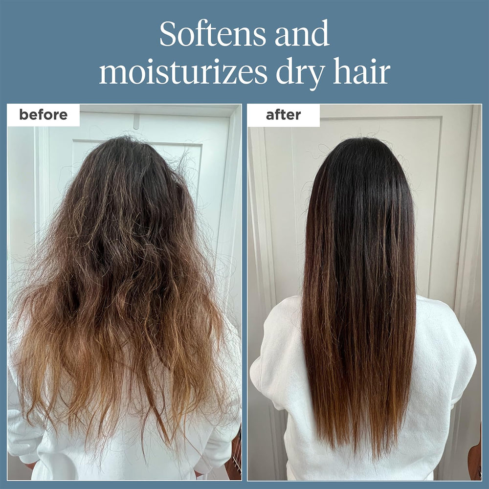 Briogeo Rosemary-infused Pre-Wash Oil being applied to scalp for hydration.