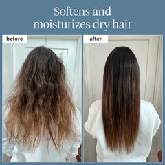 Briogeo Rosemary-infused Pre-Wash Oil being applied to scalp for hydration.