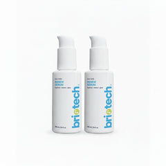 BRIOTECH Renew Serum bottle with soft glow indicating daily care and renewal