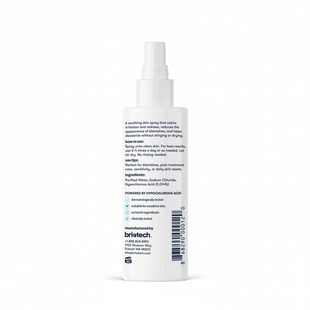 BRIOTECH label closeup confirming two-ingredient formula.