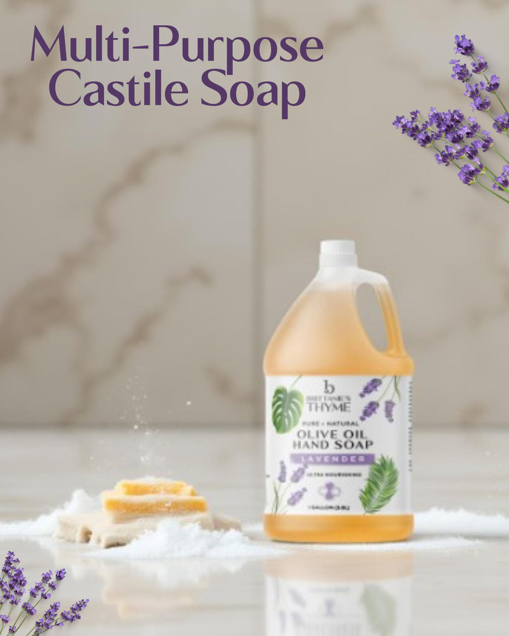 Dishes being cleaned with Brittanie's Thyme castile soap foam.