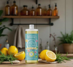 Brittanie's Thyme plant-based ingredients list featuring olive and coconut oils