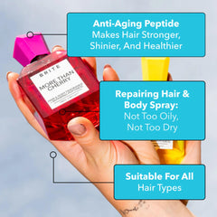 Brite fragrance applied to skin highlights skincare benefits.