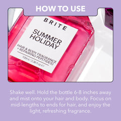 Brite Hair and Body Fragrance vegan and cruelty-free packaging.