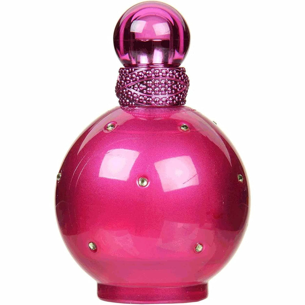 Britney Spears Fantasy bottle-cap detail highlights elegant branding for gifting.