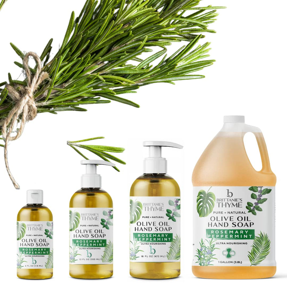 Brittanie's Thyme dish soap in the kitchen handles grease with ease.