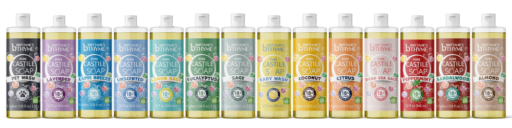 Lemon sage aroma from Brittanie's Thyme castile for a refreshing scent.