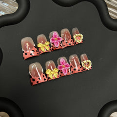 BRKYKGK nails featuring 3D floral design for stylish everyday wear