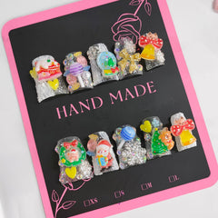 BRKYKGK short 10-piece nails set for fast salon-like results at home