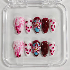BRKYKGK thick acrylic false nails offer durable wear for busy days and events.