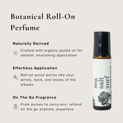 Broken Top Roll-On Perfume jojoba oil base detail conveys natural, long-lasting scent.