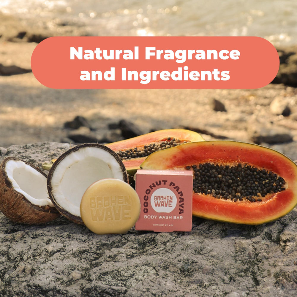 Broken Wave kukui oil shea butter bar emphasizes deep moisture.