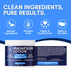 Brookethorne Naturals Calming Magnesium Lotion cucumber image conveys hydrating notes.